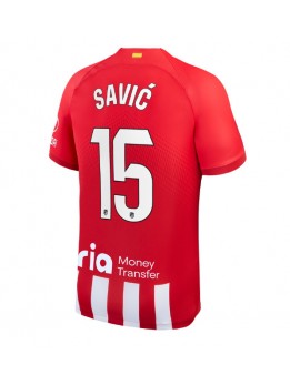 Moški Nogometna dresi replika Atletico Madrid Stefan Savic #15 Domači 2023-24 Kratek rokav